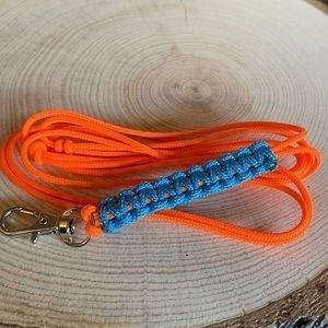 Lanyard Orange and Blue self Adjustable